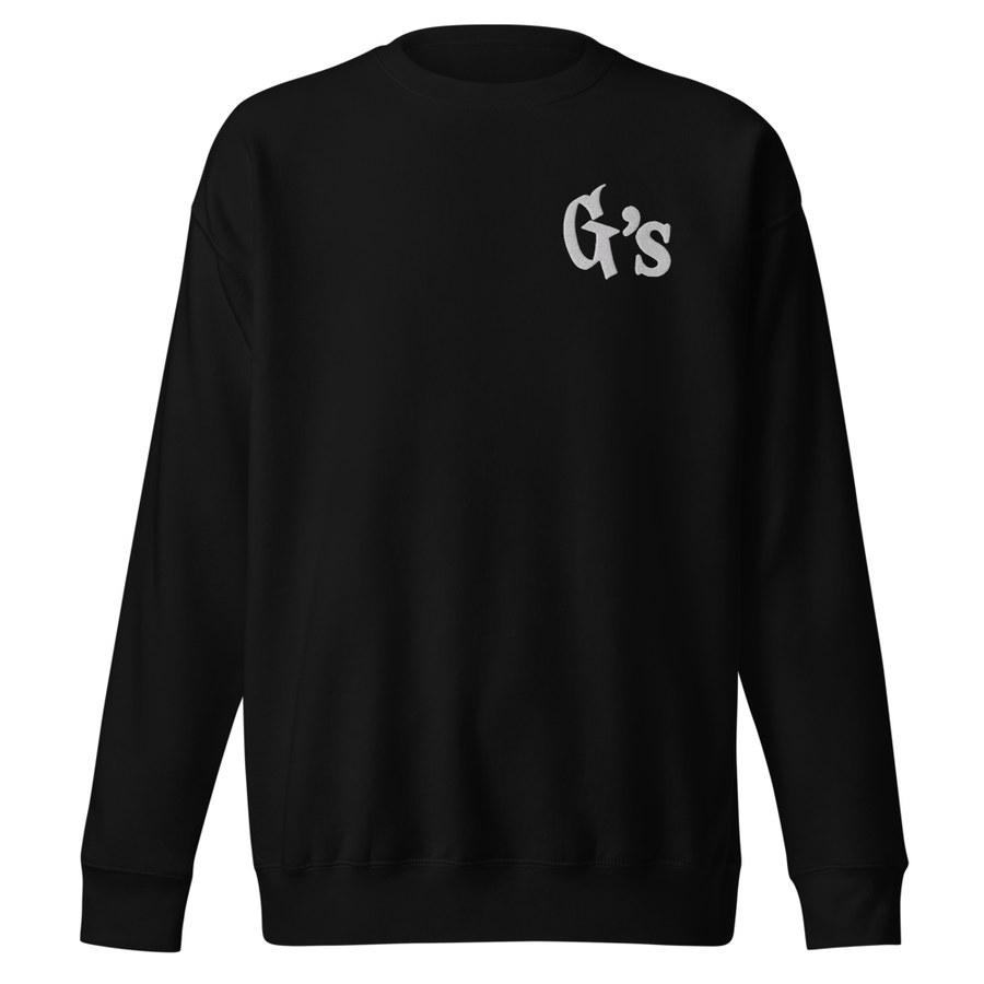 Sudadera New G's negra — vista frontal