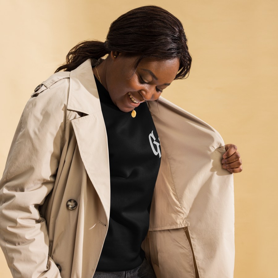 Sudadera New G's negra — vista lateral