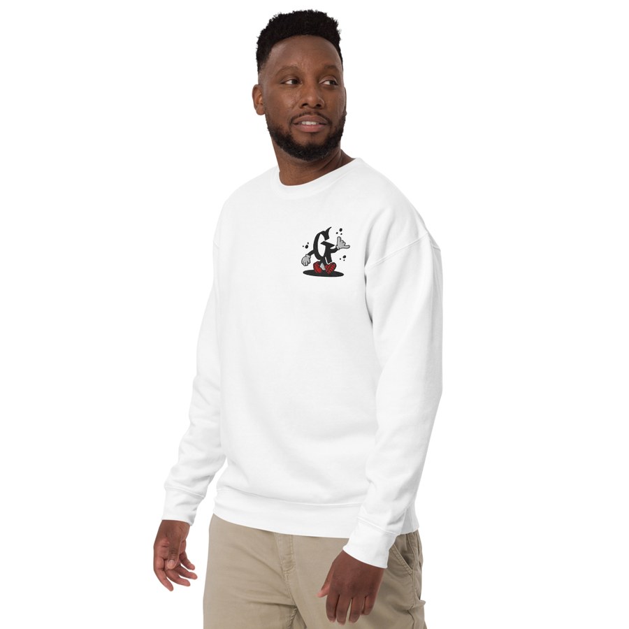 Sudadera New G's blanca — vista lateral