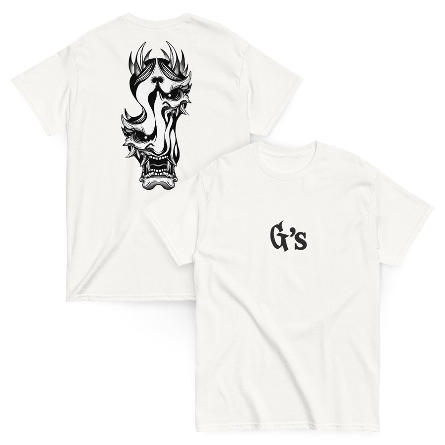 Camiseta New G's — frontal y trasera