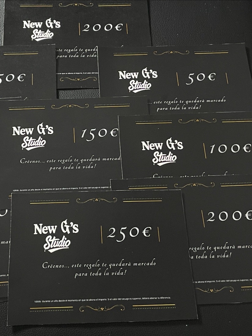 Tickets regalo de New G's Studio